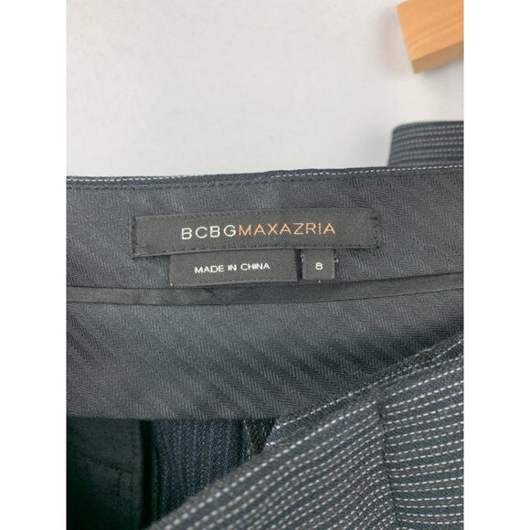 Women’s BCBG Maxazria Gray Striped Suit Set Size M and Pant Size 8 - Picture 14 of 15